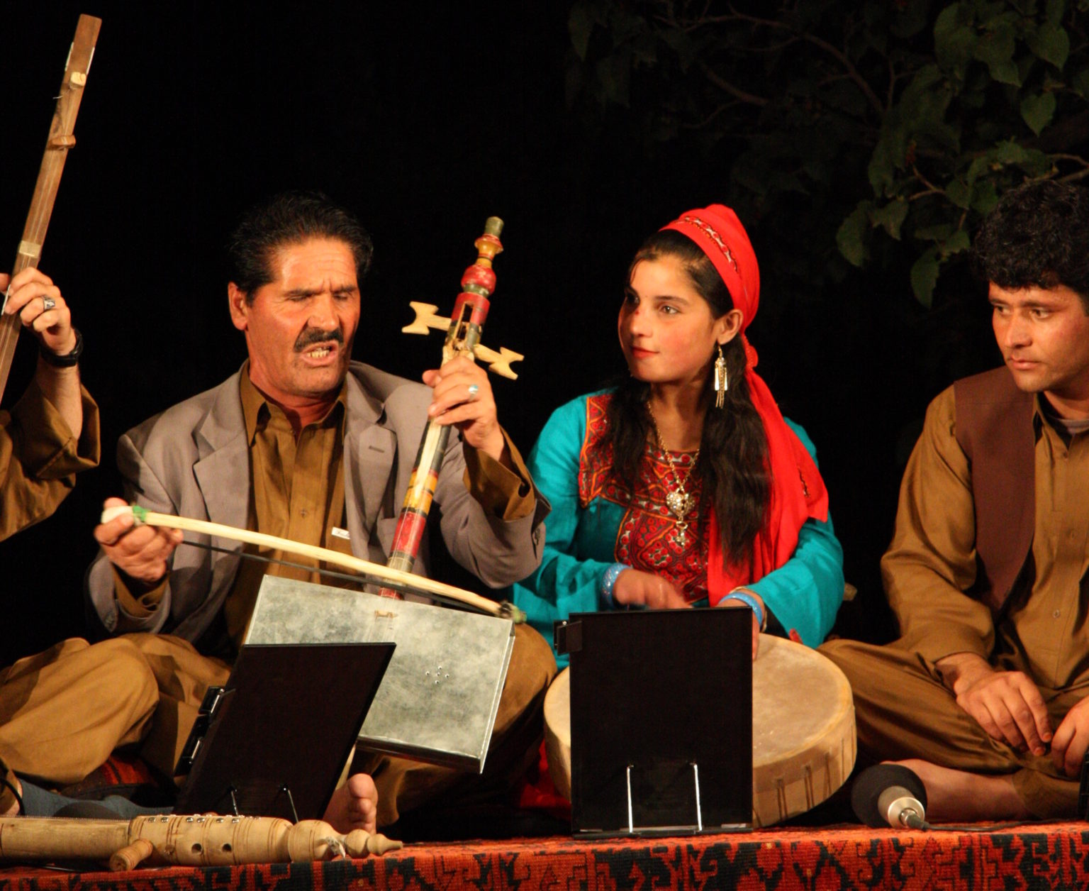 An ensemble of musicians playing a variety of musical styles from the northern Afghanistan Kabul 2010 1536x1256