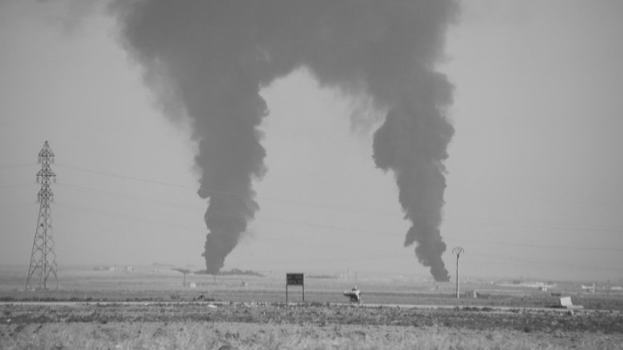 Rojava Ain Issa bombardeos la tinta